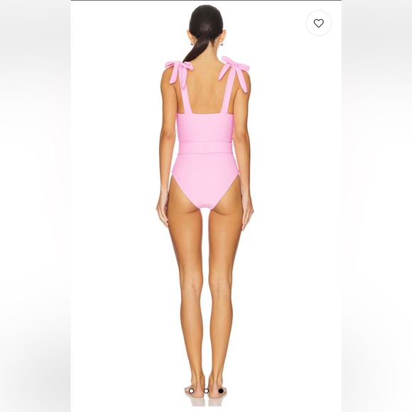NWT BEACH RIOT Sydney Belted One Piece in Prism Pink - Picture 4 of 7